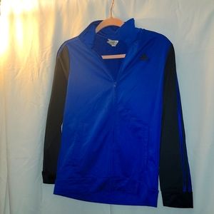 Boys Adidas polyester zip up